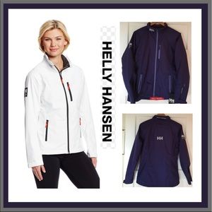 Hello Hansen W Crew Midlayer Jacket in Dark Purple Size XL